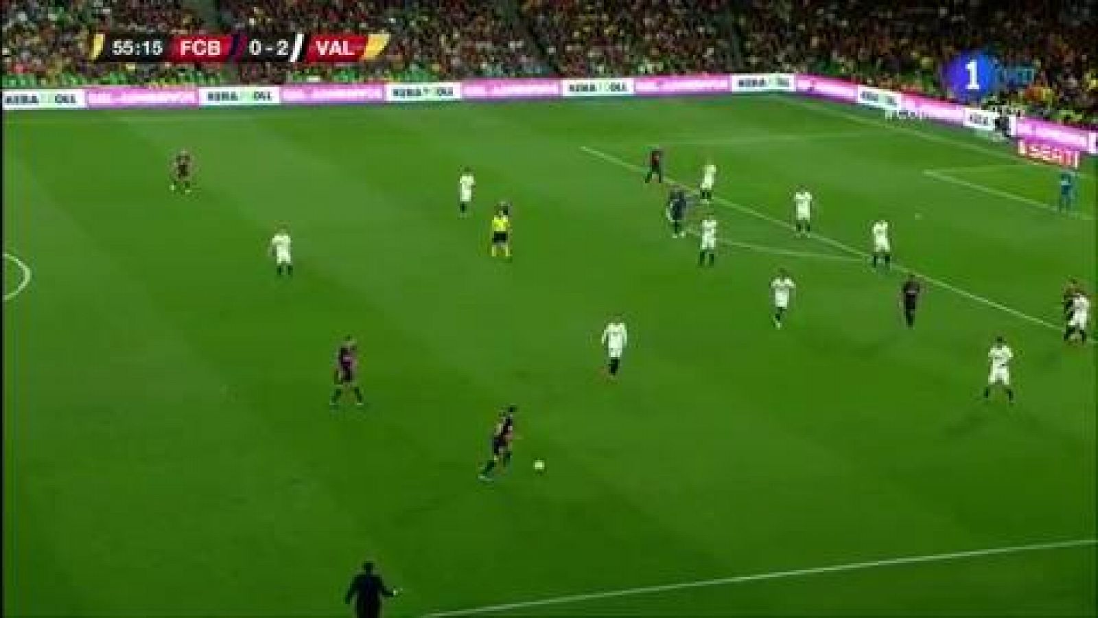 Final Copa del Rey | FC Barcelona 0-2 Valencia (Disparo de Messi al larguero)