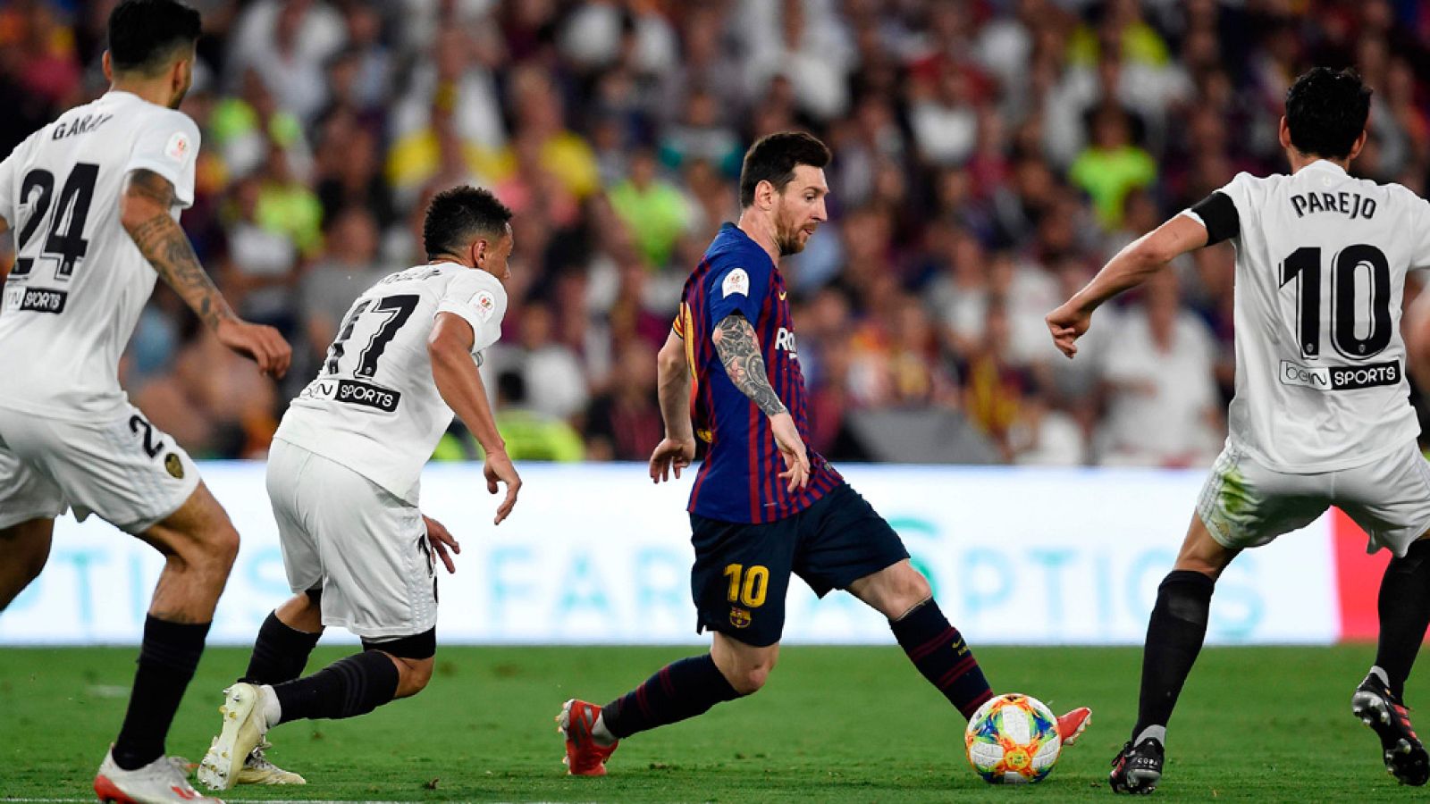 Final Copa del Rey | FC Barcelona 0-2 Valencia (Disparo de Messi al larguero) | Ver