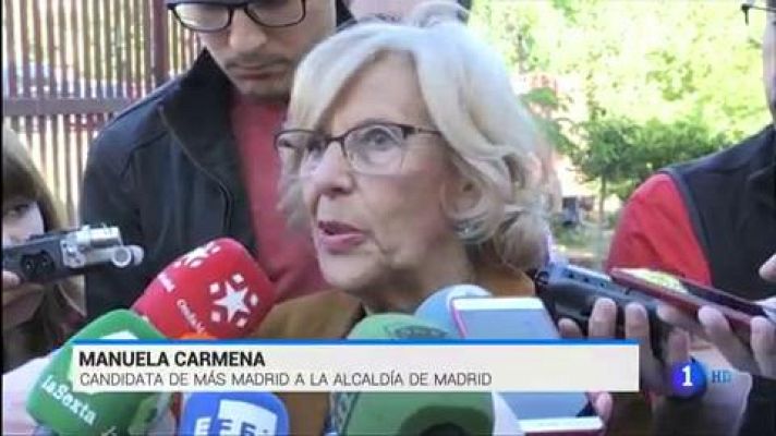 Carmena pide que "nadie se quede en casa" porque "la forma más importante de cuidar la democracia es participar" en las elecciones