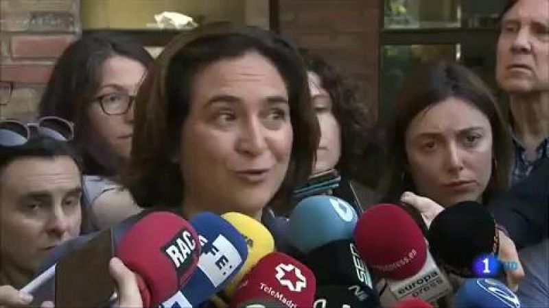 Elecciones municipales y autonómicas 26M|Colau llama a la participación "para conquistar el futuro" de Barcelona - Telediario 1 | Ver