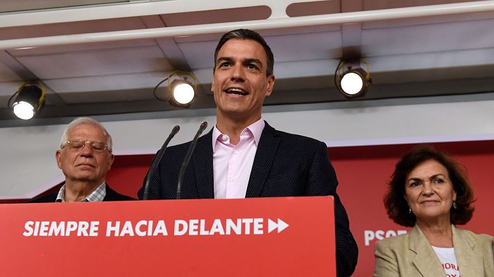 Especiales informativos - Sánchez pide a PP y Ciudadanos que no pacten con Vox y levanten el cordón sanitario al PSOE