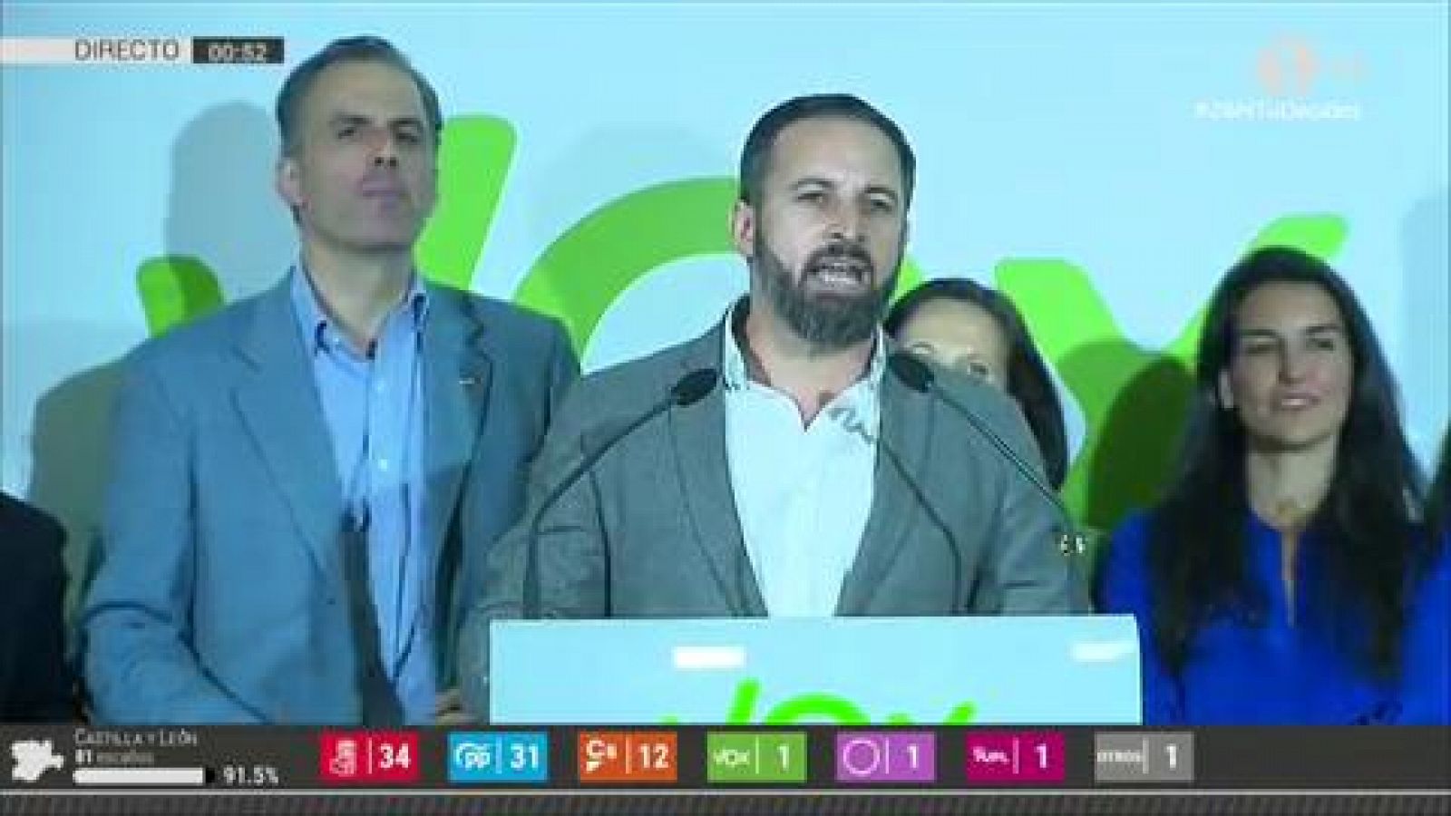 Elecciones europeas | Abascal celebra los resultados de Vox - RTVE.es