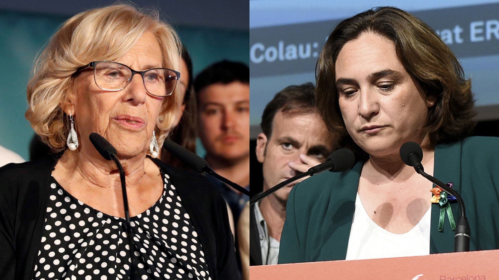 Carmena pierde la alcaldía de Madrid y Colau felicita a Maragall por su victoria