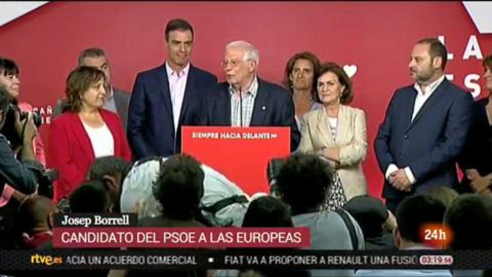 Elecciones europeas | Borrell celebra la victorial del PSOE en las europeas - RTVE.es