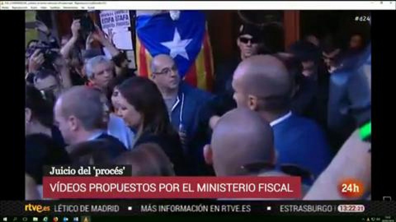 Juicio procés: Vídeo propuesto por la Fiscalía de Junqueras dirigiéndose a los concentrados frente a Economía