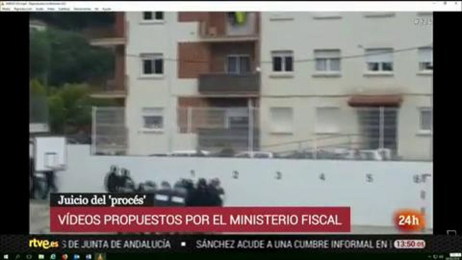 Juicio procés: Vídeo propuesto por la Fiscalía sobre la actuación policial en un colegio de Dosrius