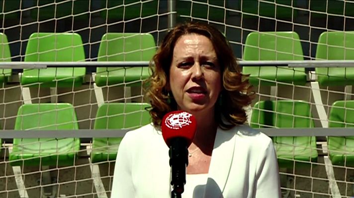 Telediario 1 - Ana Muñoz (RFEF): "Nadie está exento de caer en la trampa de los amaños"