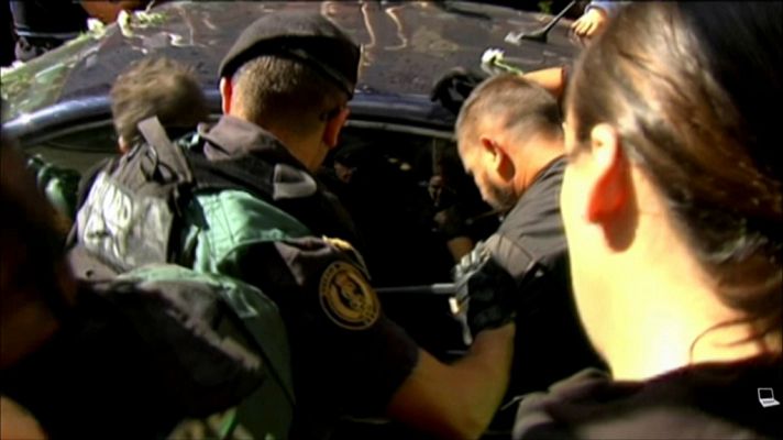 La Fiscalía muestra el vídeo del intento de "sustracción" de un detenido en Exteriores el 20S