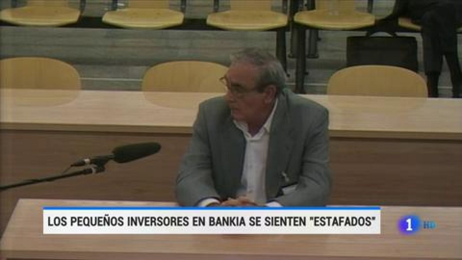 Telediario 1: Los pequeños inversores de Bankia declaran en el juicio sentirse "estafados" | RTVE Play