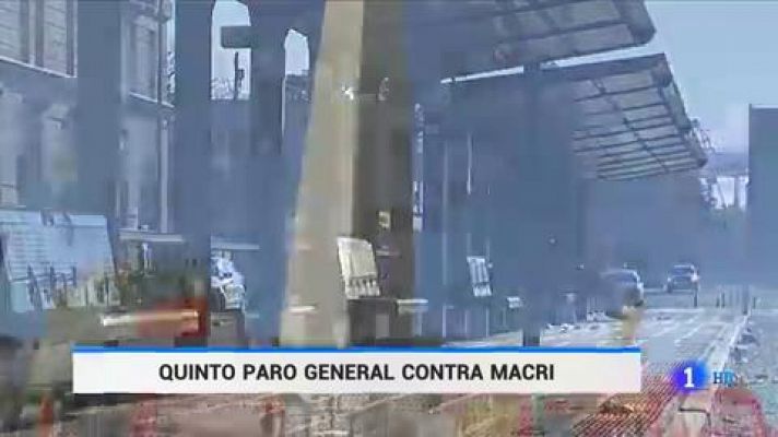 Seguimiento desigual de la quinta huelga contra Macri