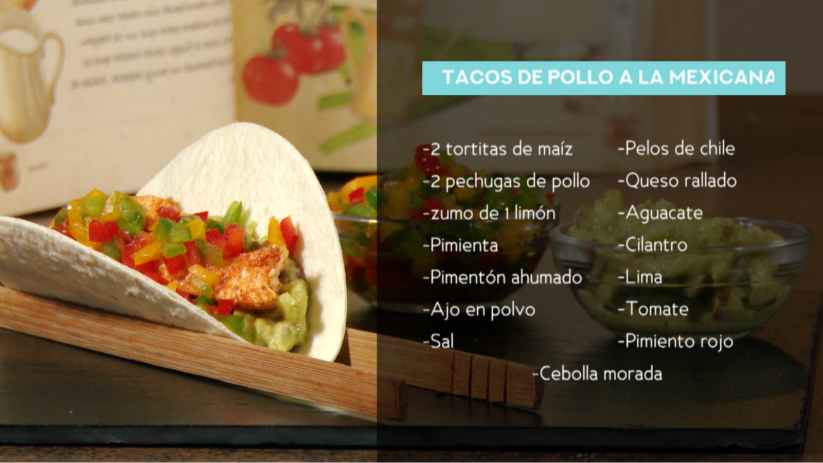 Receta de tacos de pollo con guacamole RTVE.es