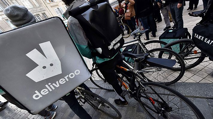 Telediario 1 - Juicio contra la empresa de reparto Deliveroo