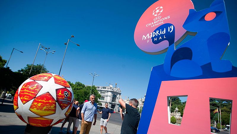 Madrid ya vive el ambiente de la final de la Champions