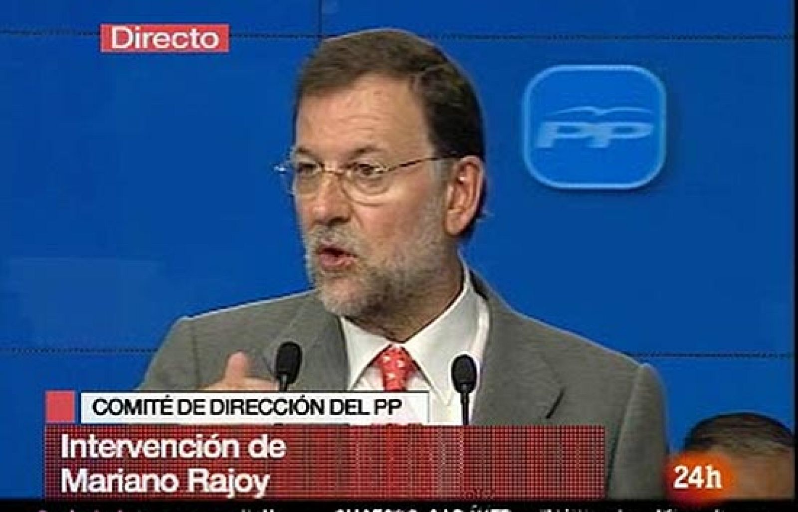 El presidente del PP, Mariano Rajoy, ha acusado este lunes al presidente del Gobierno, José Luis Rodríguez Zapatero, de "engañar a los españoles" porque cinco días antes de las elecciones europeas "se hablaba de brotes verdes" y ahora, pasados los co