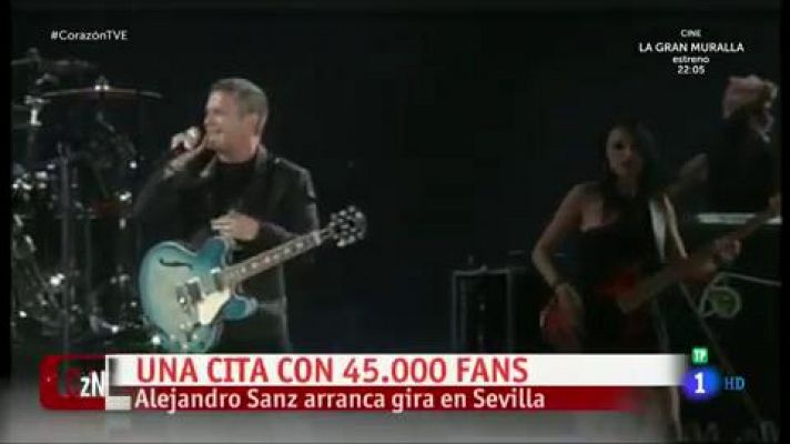 Alejandro Sanz arranca su gira en el Benito Villamarín 