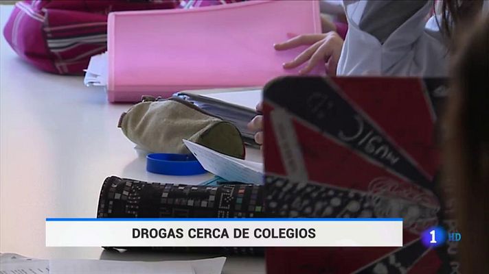 Telediario 1 - En 2018 se desarticularon 104 puntos de venta de droga cerca de colegios