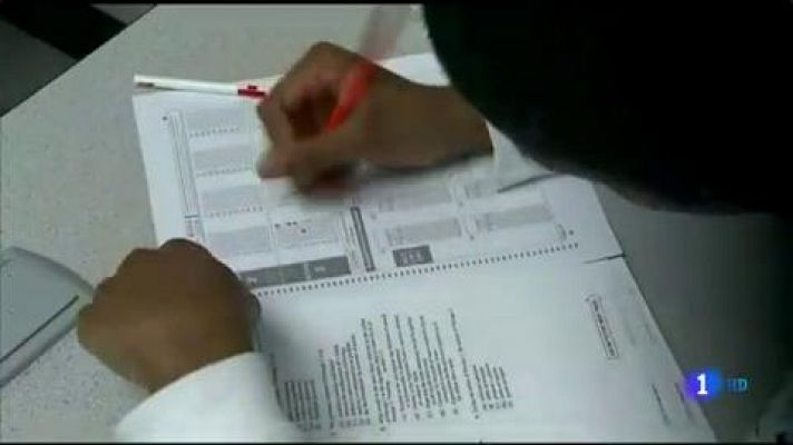 Telediario 1 - Las pruebas de acceso a la universidad en Estados Unidos