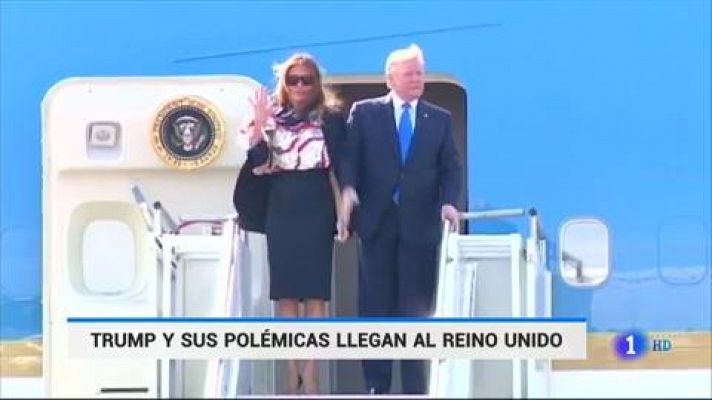 Trump llega a Londres para su visita de Estado al Reino Unido precedido por sus polémicas declaraciones