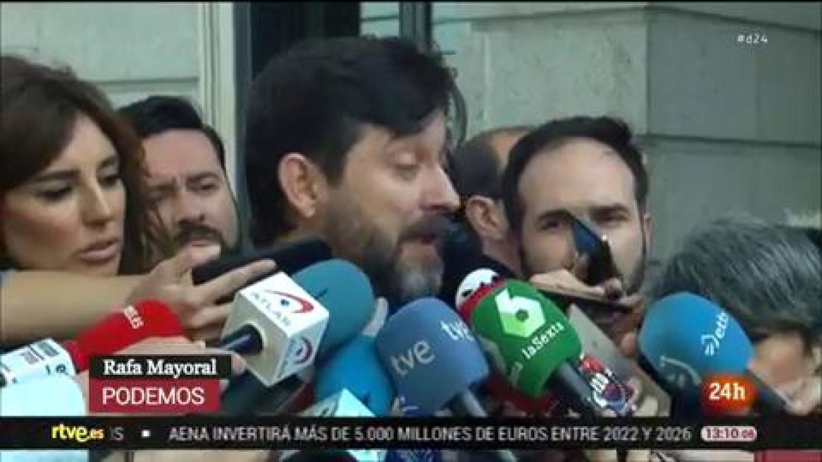 Rafael Mayoral asegura que Echenique va a seguir jugando "un papel fundamental" en Podemos - RTVE.es
