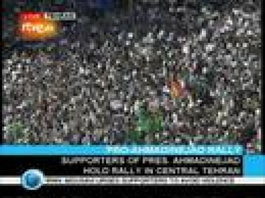  - Miles de partidarios de Ahmadineyad