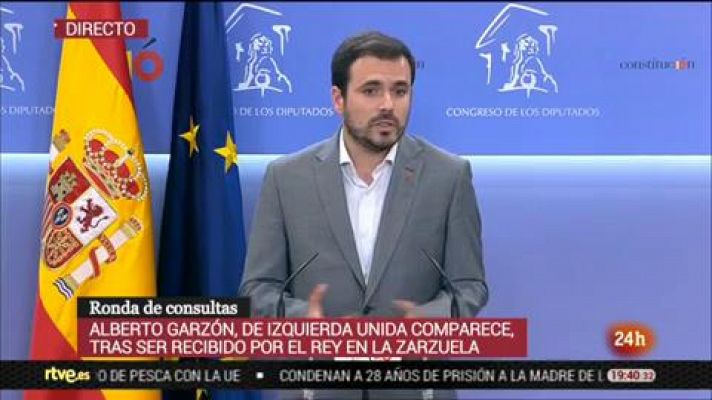 Garzón reprocha a Sánchez no haber contactado con Podemos y le advierte de que "nada es gratis"