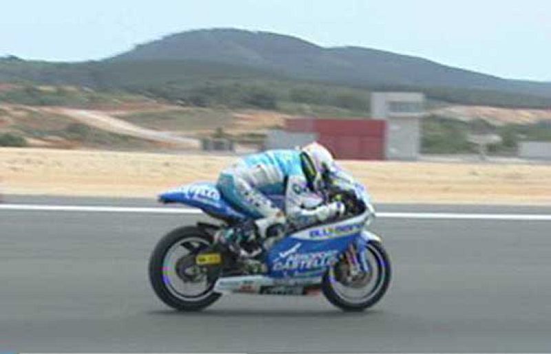 Aléx Debón ha puesto su Aprilia a 280 Km/h en el aeropuerto de Castellón.