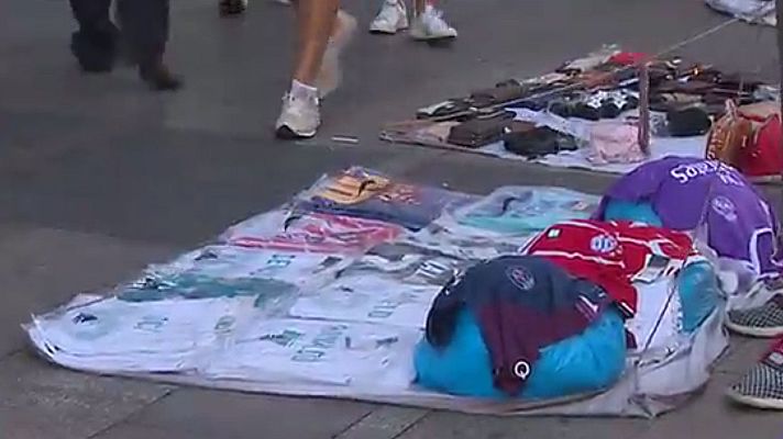 Telediario 1 - Las empresas españolas pierden al año más de 6.700 millones de euros por las falsificaciones