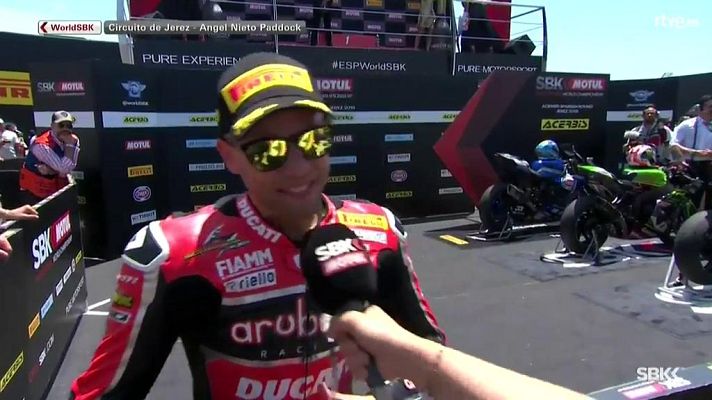  - Álvaro Bautista: "Se la dedico a mi abuelo que hace poco falleció"