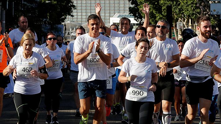 Informativo 24h - Sánchez participa en la sexta edición de la carrera contra la violencia de género en Madrid