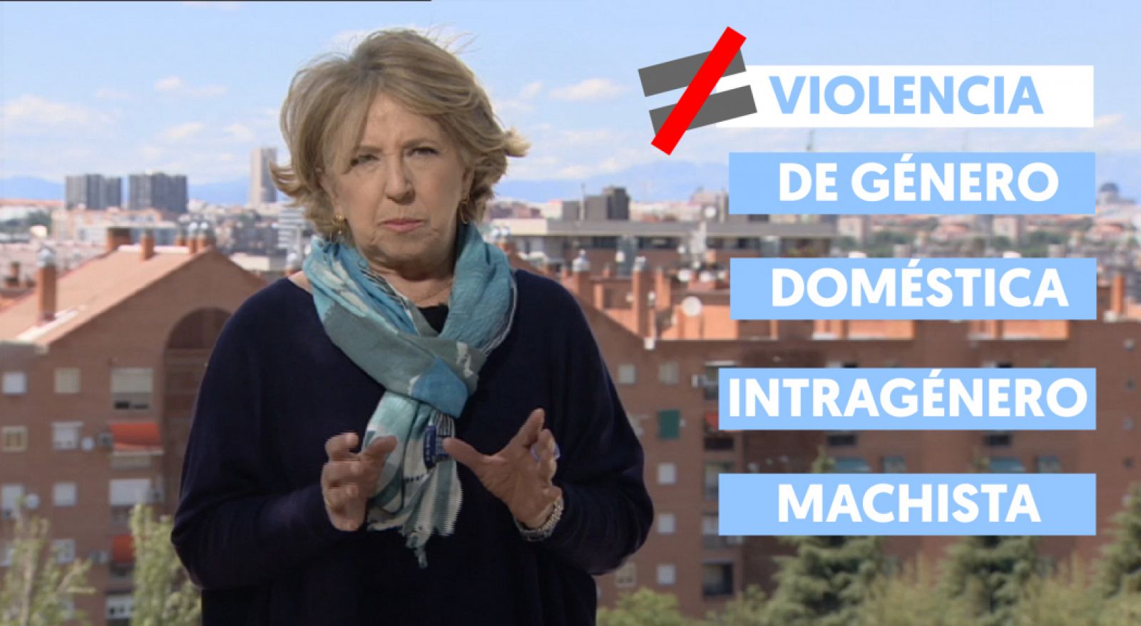 La editora de Igualdad de RTVE, Alicia Gómez Montano, firma esta breve guía audiovisual para no perderse en el complejo entramado de la violencia. En ella ayuda a distinguir entre los conceptos de violencia de género, doméstica, intragénero o machist