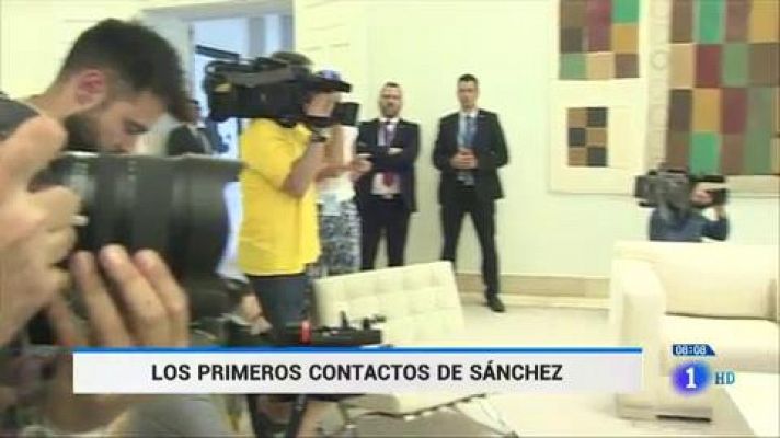 Telediario 1 - Sánchez abre este martes la ronda de contactos con los grandes partidos para la investidura