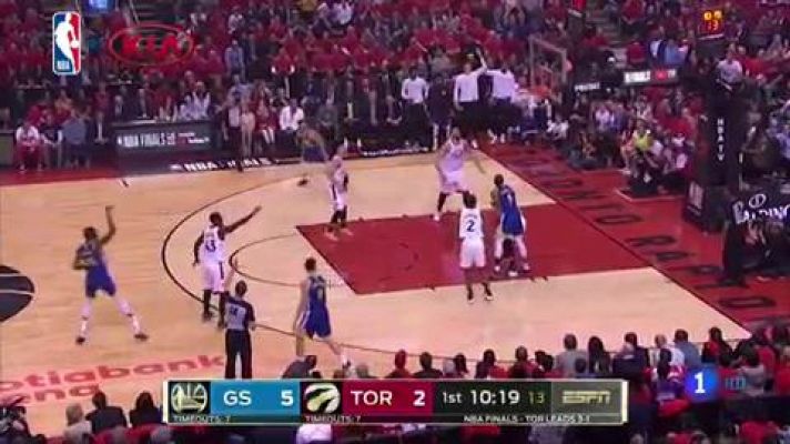 Telediario 1 - Kevin Durant reapareció, se salió y se lesionó en la victoria esperanzadora de los Warriors