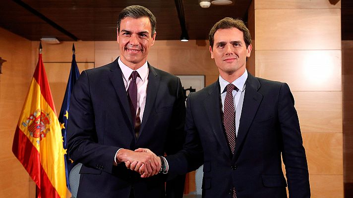 Informativo 24h - Rivera reitera a Sánchez su 'no' a la investidura y le insta a formar gobierno con sus "socios habituales"