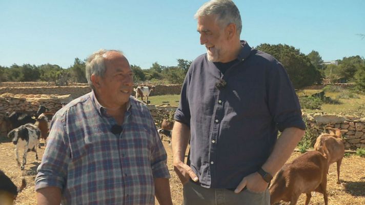 Iturriaga y la clase de ordeño en Formentera 