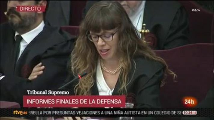Informativo 24h - La abogada de Forcadell asegura que las acusaciones han intentado "exagerar su actuación"