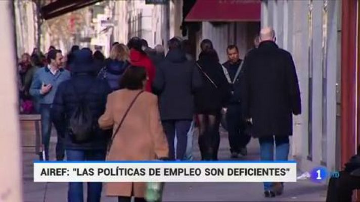 Telediario 1 - La autoridad fiscal ve mejorable el gasto en políticas activas de empleo