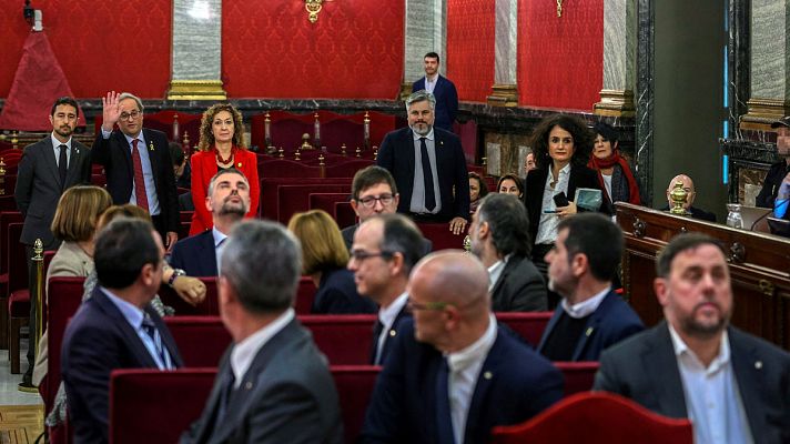 Telediario 1 - Las cifras del juicio del 'procés'