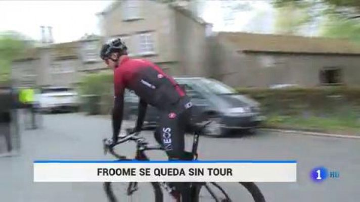 Telediario 1 - Froome se rompe el fémur y dice adiós al Tour