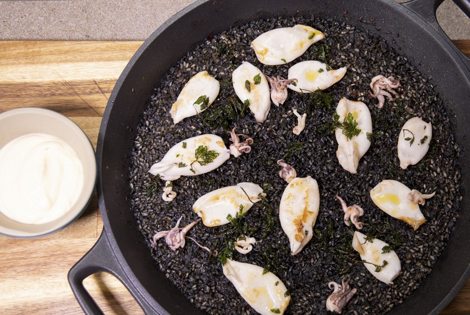 "Arroz negro" de Dani García