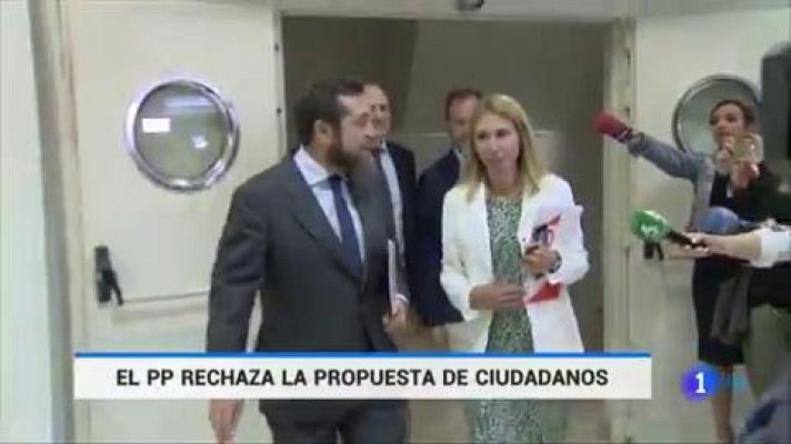 Telediario 1 - El PP rechaza la propuesta de Ciudadanos de alcaldía rotatoria en Madrid