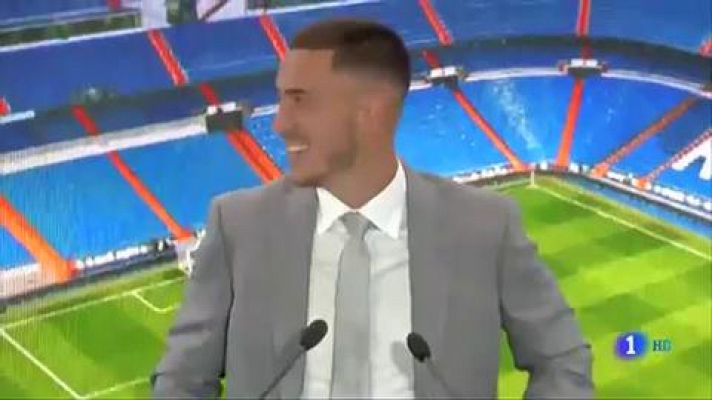 Hazard se da un baño de masas en su presentación como nuevo jugador del Real Madrid