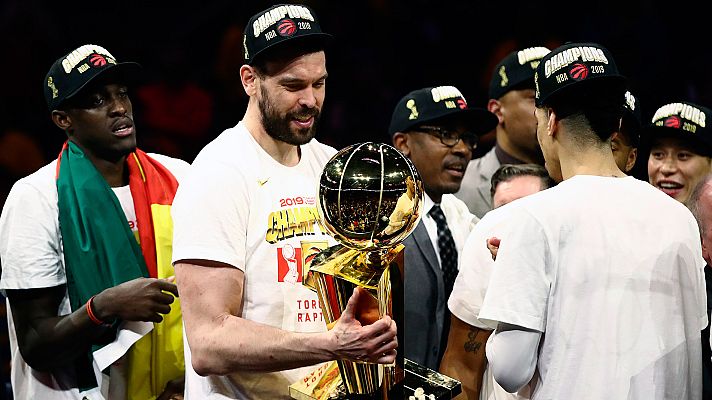 Telediario 1 - Los Raptors de Marc Gasol e Serge Ibaka ganan la NBA