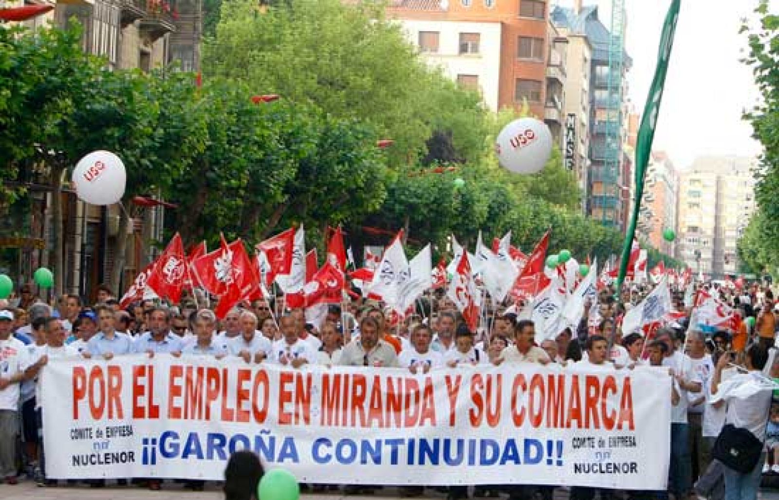 Los contrarios al cierre de la central nuclear de Garoña salen a la calle convocados por el comité de empresa - Ciencia y tecnología en Rtve.es | Ver