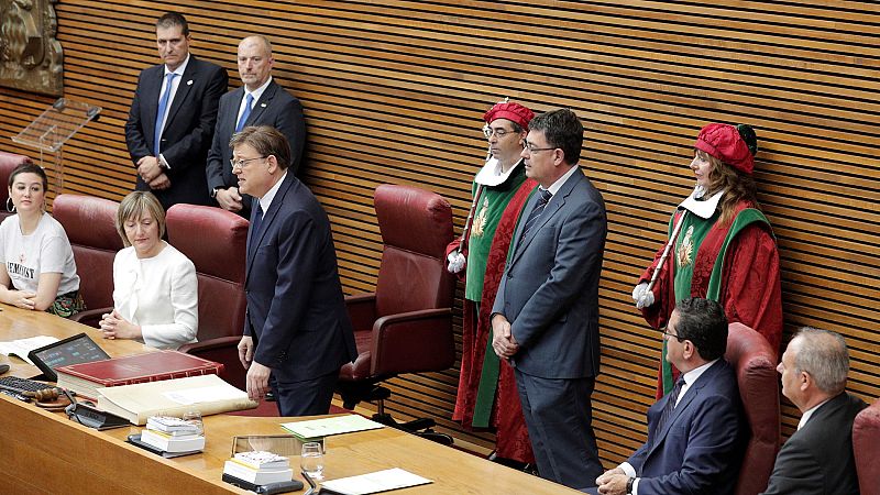 Ximo Puig defiende en su toma de posesión la cultura de pactos como mejor modelo de gobierno