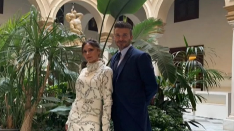 Los Beckham en Sevilla