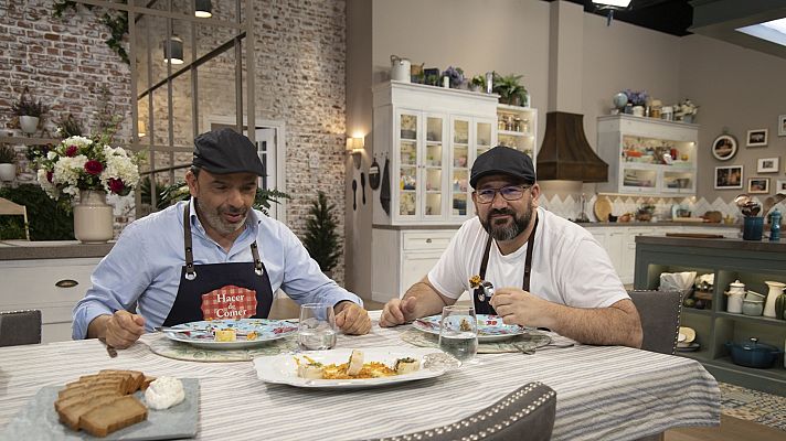 Hacer de comer - Pechugas de pollo rellenas y bizcocho de plátano