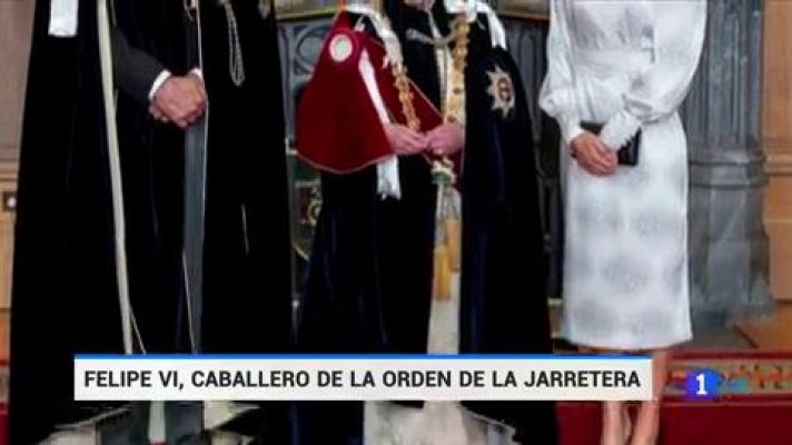 Telediario 1 - Felipe VI, caballero de la Orden de la Jarretera