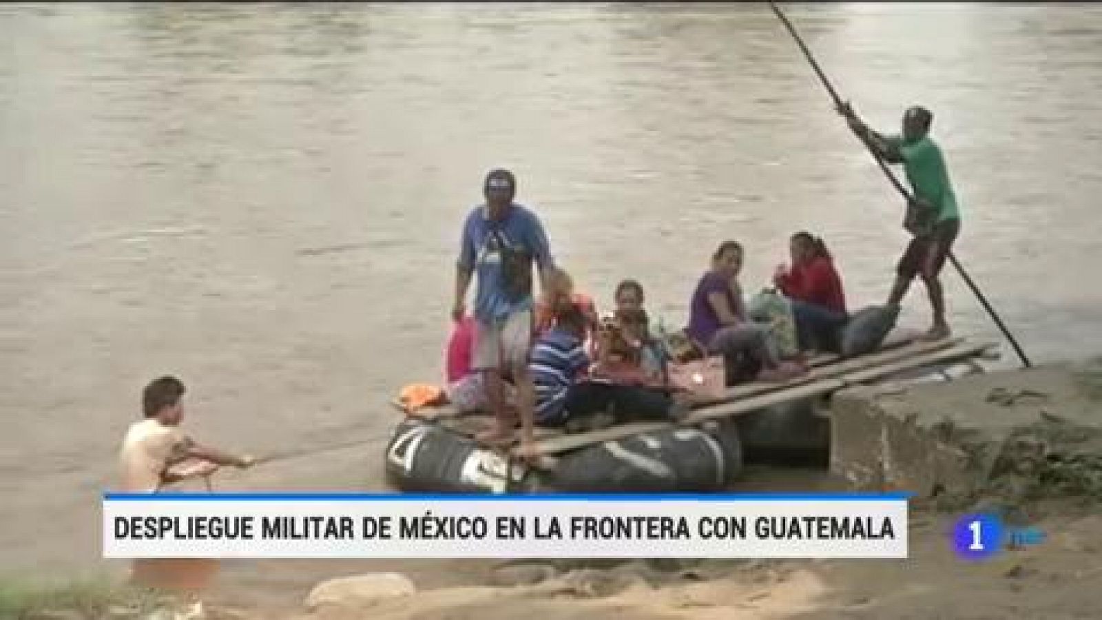 Telediario 1: Despliegue militar de México en la frontera con Guatemala | RTVE Play