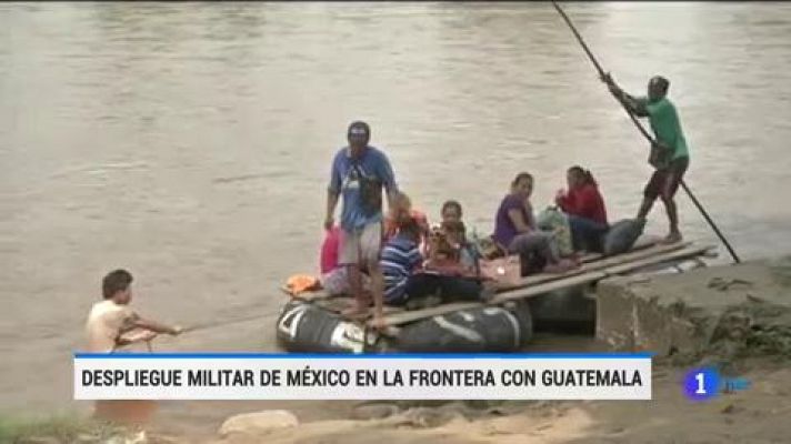 Despliegue militar de México en la frontera con Guatemala