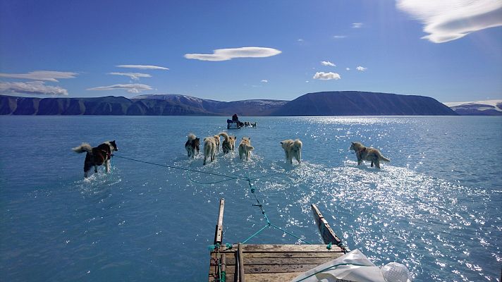 La foto que describe el zarpazo del cambio climático en Groenlandia 